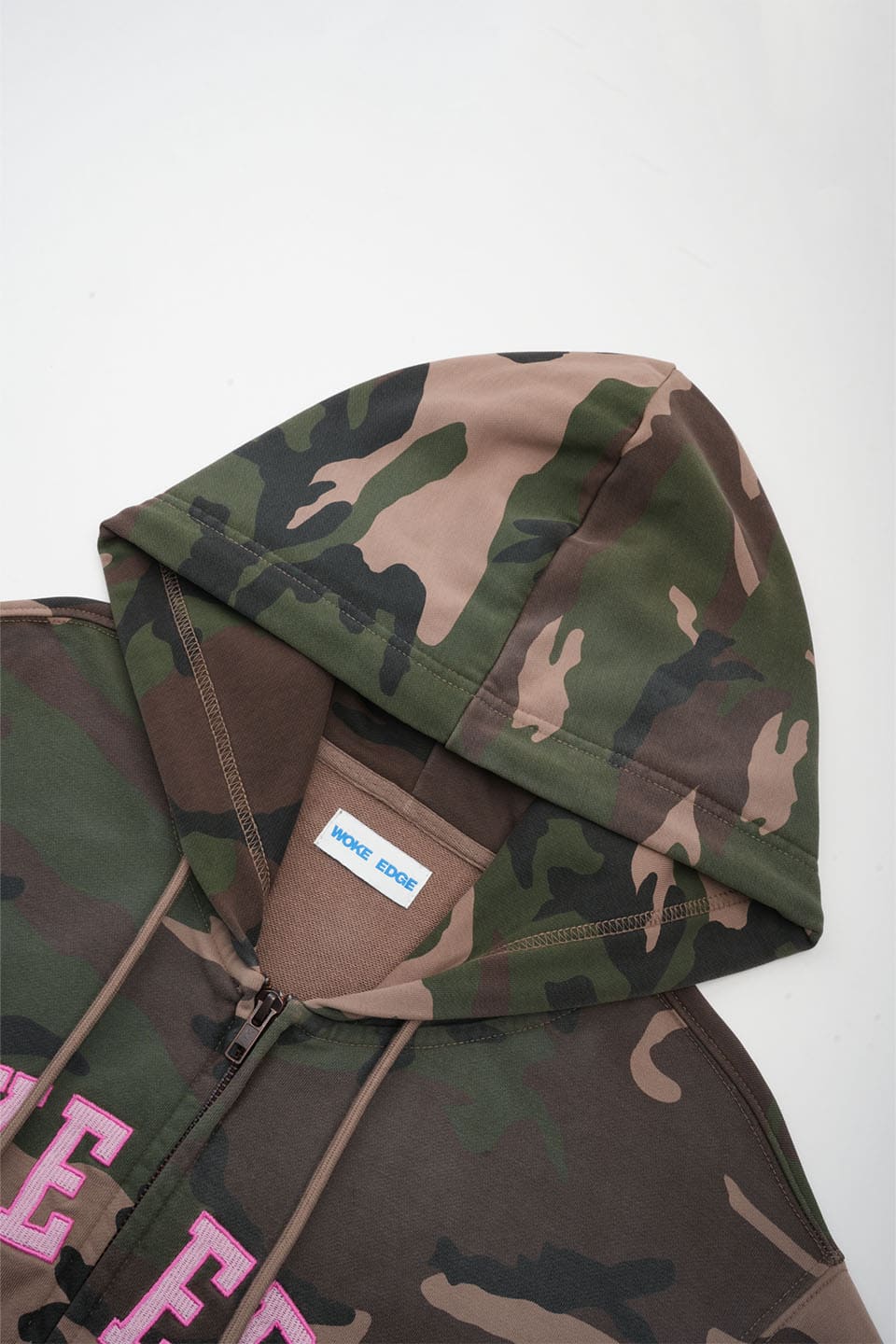 Splayed Camo Zip Hoodie