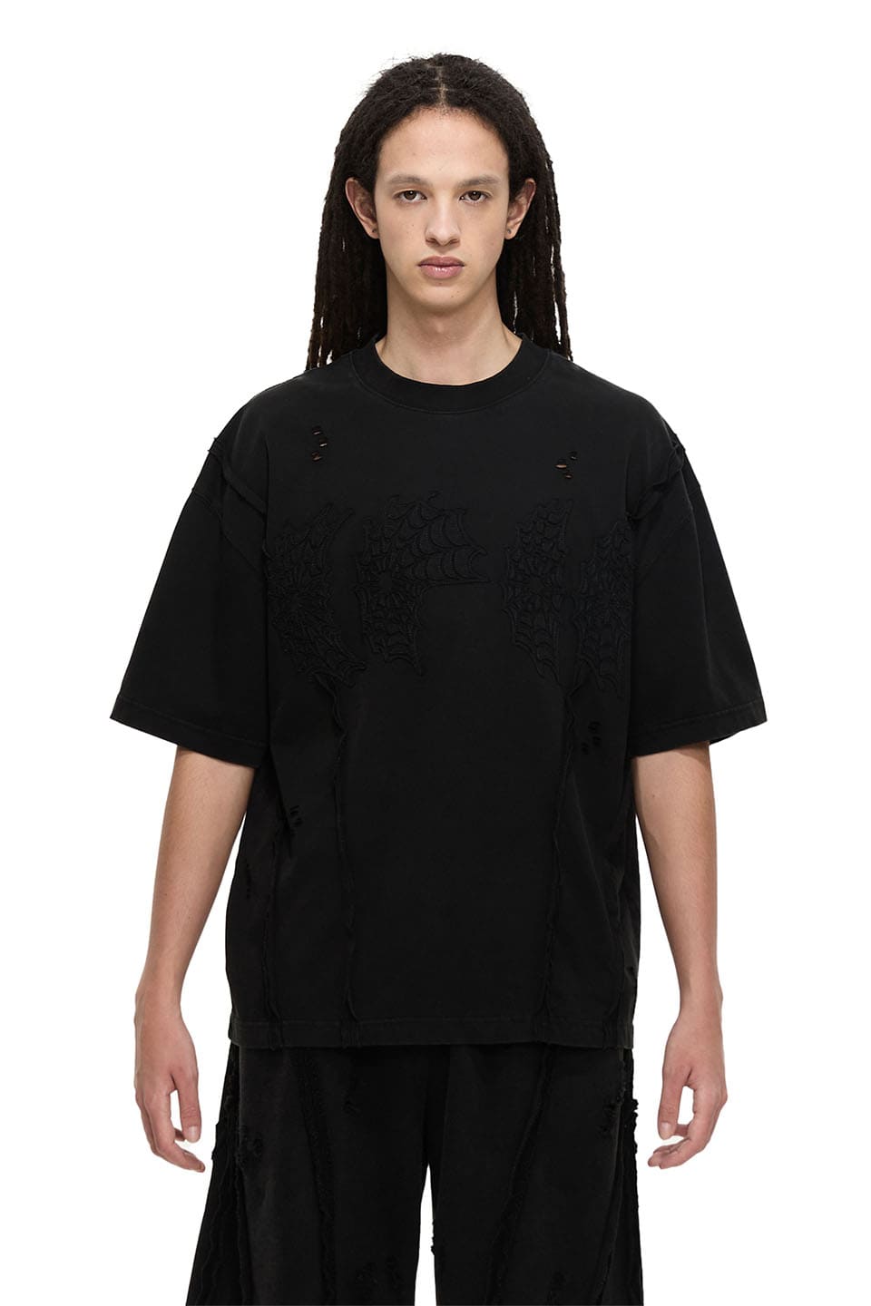 Moonstone Cobweb Patch Destroyed S/S Tee