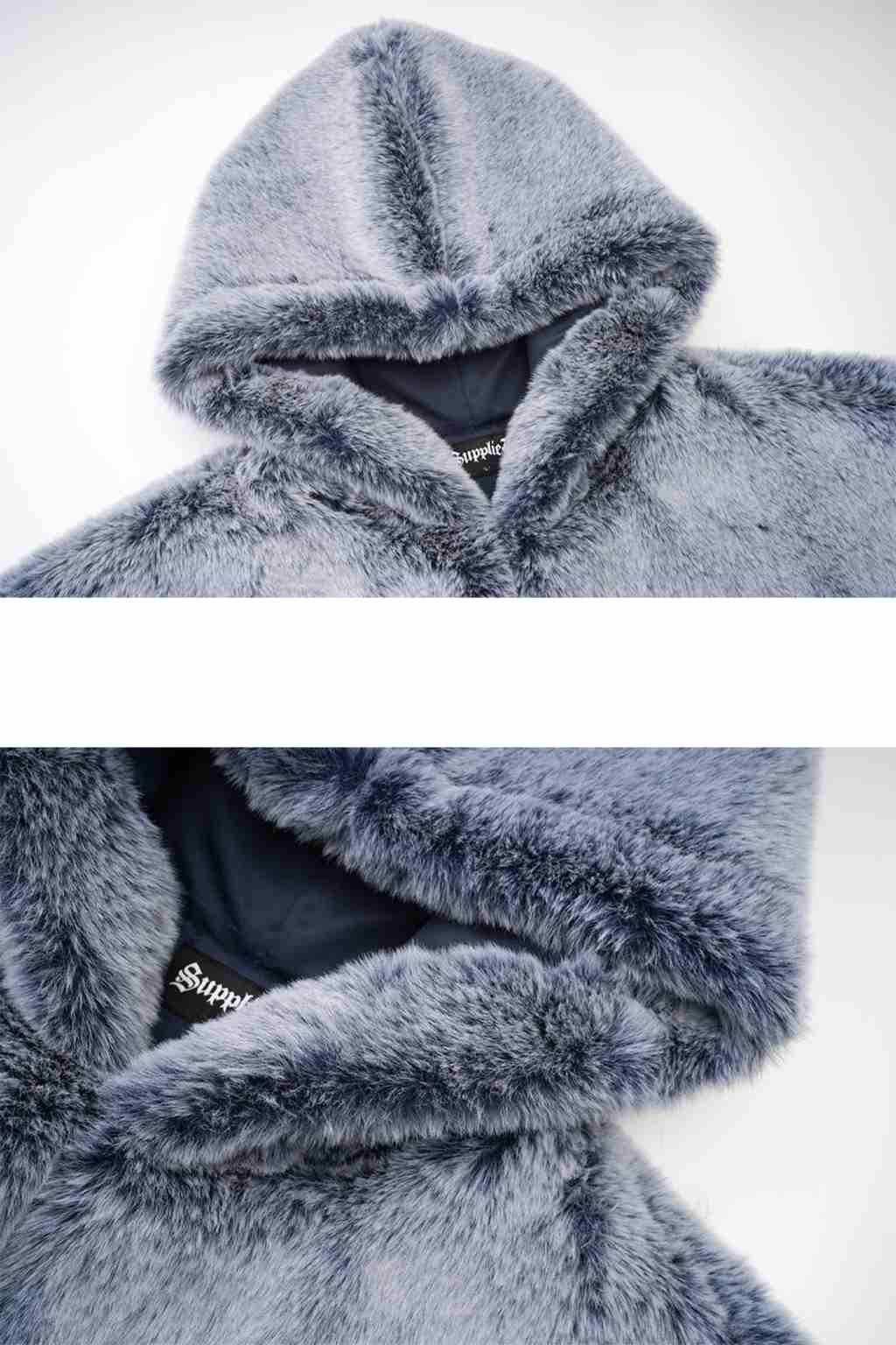 素材ナイロンSupplier - Faux Fur Hood Jacket サプライヤー