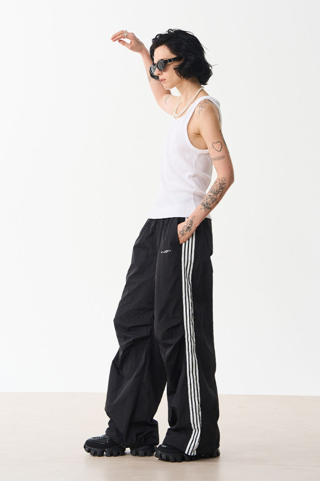 MODITEC モディテック M Striped Stitching Pants-