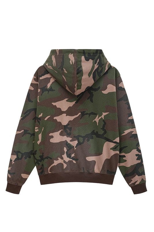 Splayed Camo Zip Hoodie