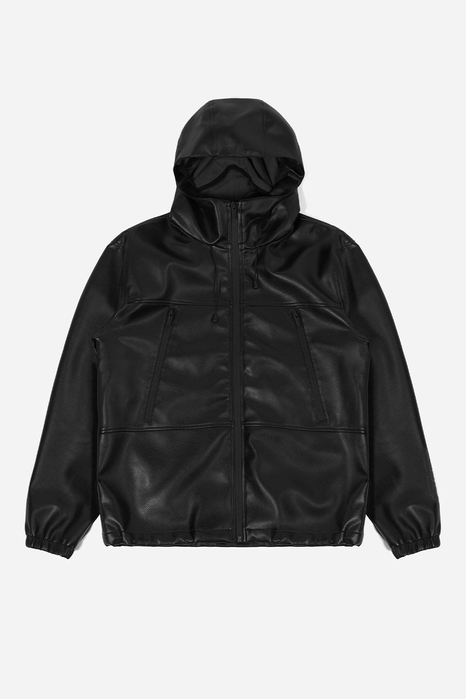 Kingdom Faux Leather Windbreaker