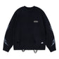 Distressed Tribal Bones Crew Knit