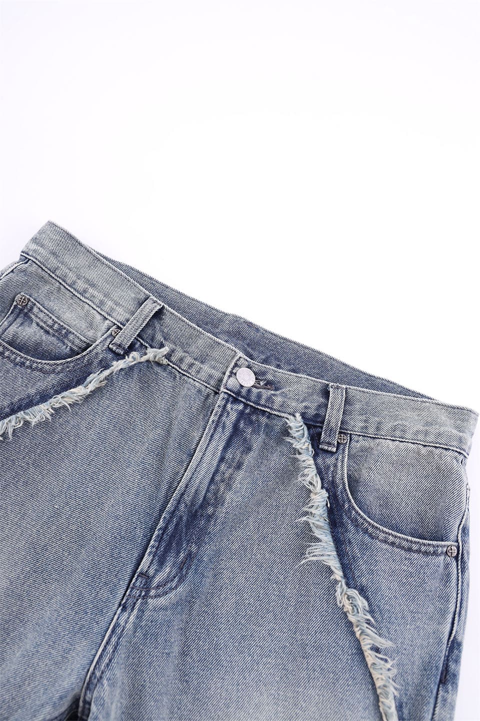 Curve Switching Flare Denim Pants