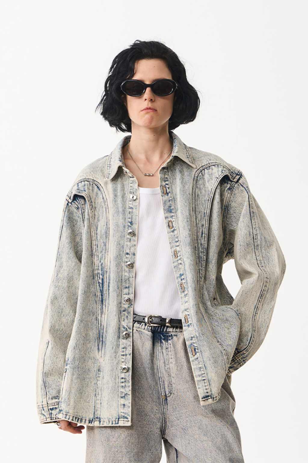 M Crescent Denim Jacket