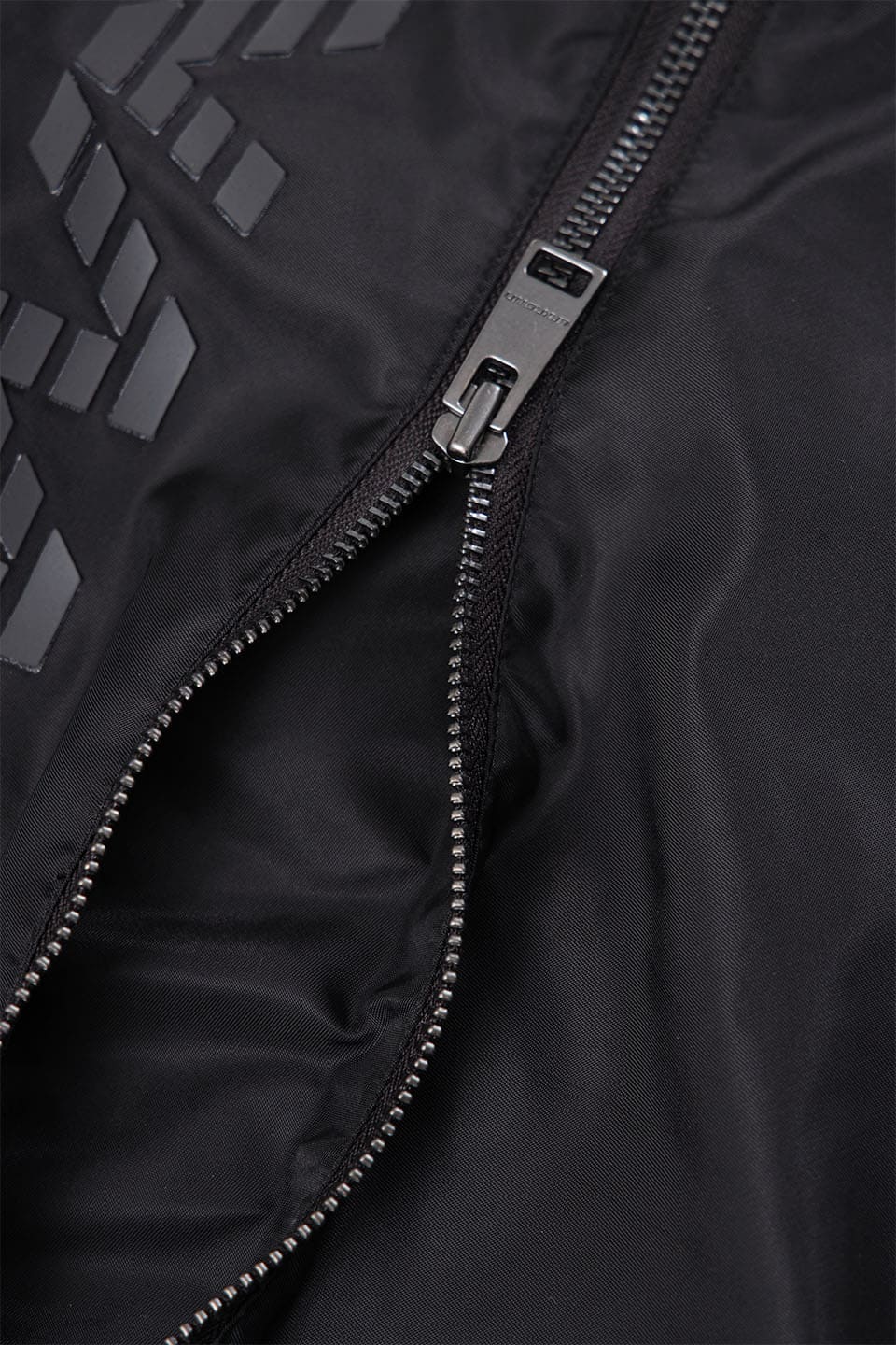 Black Reflective Zip Panel Jacket｜Unknown London｜トラックジャケット