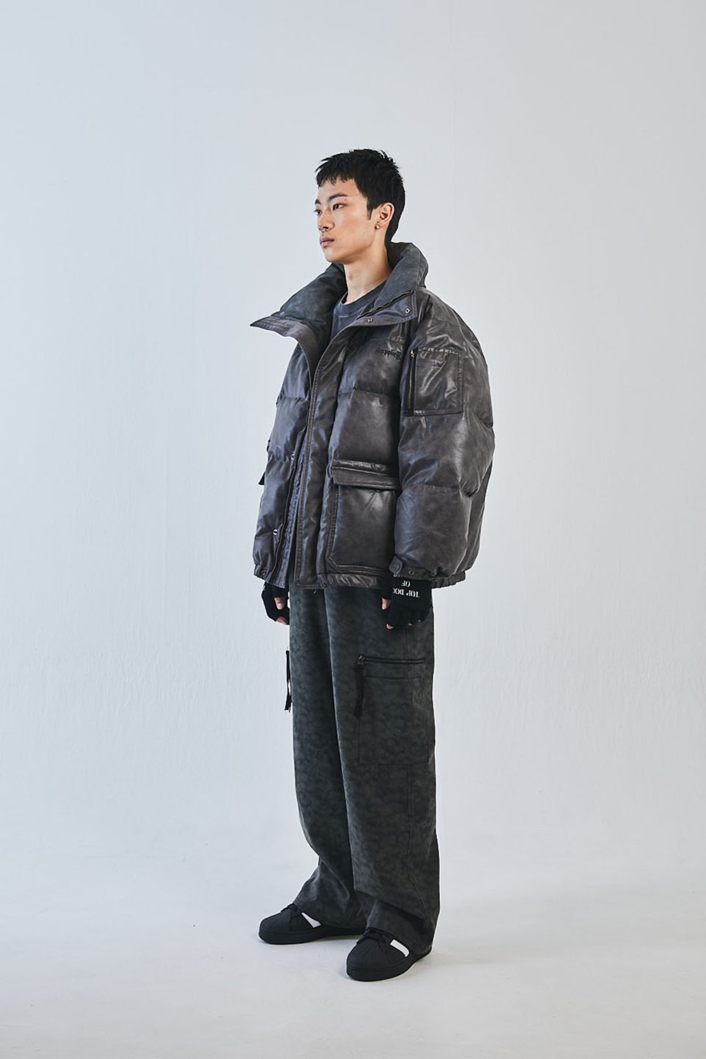 Vintage Faux Leather Puffer｜SUPPLIER｜ダウンジャケット