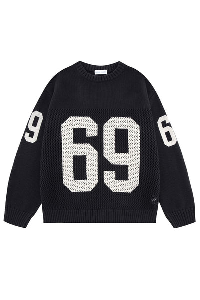 トップス woke edge football jersey knit Football Jersey Knit｜WOKE EDGE｜ニット
