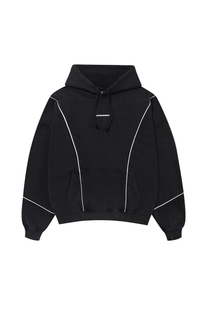 Loose Fit Contrast Tape Hoodie