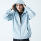2-Tone Rhinestone Cross Zip Hoodie