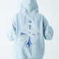 2-Tone Rhinestone Cross Zip Hoodie