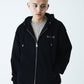 2-Tone Rhinestone Cross Zip Hoodie