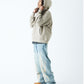 2-Tone Rhinestone Cross Zip Hoodie