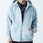2-Tone Rhinestone Cross Zip Hoodie