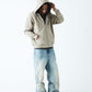2-Tone Rhinestone Cross Zip Hoodie