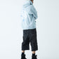 2-Tone Rhinestone Cross Zip Hoodie
