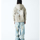 2-Tone Rhinestone Cross Zip Hoodie