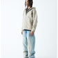 2-Tone Rhinestone Cross Zip Hoodie