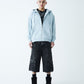 2-Tone Rhinestone Cross Zip Hoodie