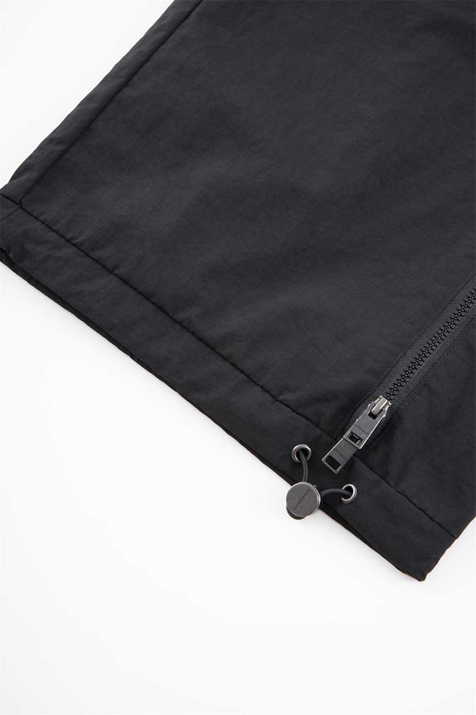 Black Tonal Zip Track Pants