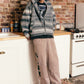 Gradation Mohair Zip Knit