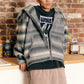 Gradation Mohair Zip Knit
