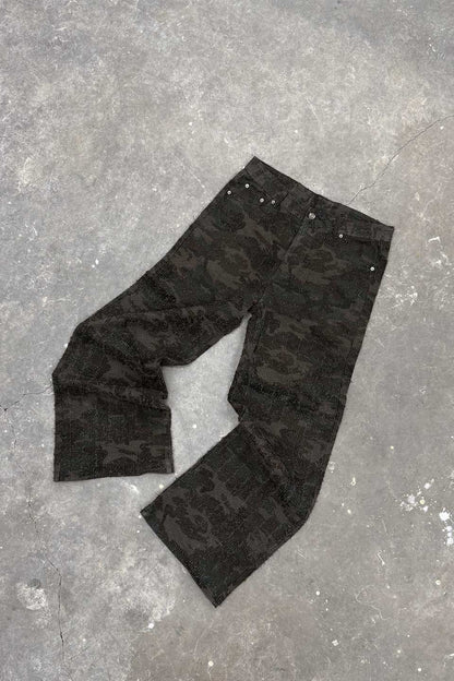 Needle Stitch Denim Pants