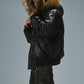 Faux Fur Hooded Bomber Jacket