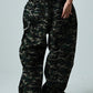 Needle-Punched Camo Wide Pants