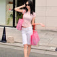Rhinestone Baby Logo Tee Women's Pink
