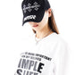 Simple Is Life Cross Embroidery Cap