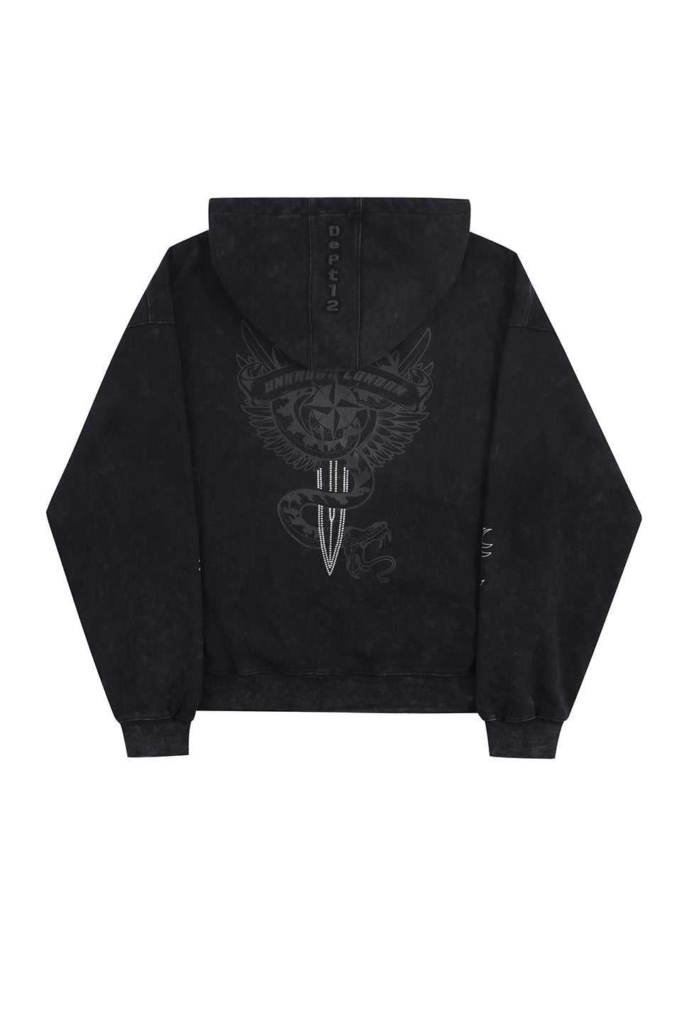 Dagger Graphic washed hoodie