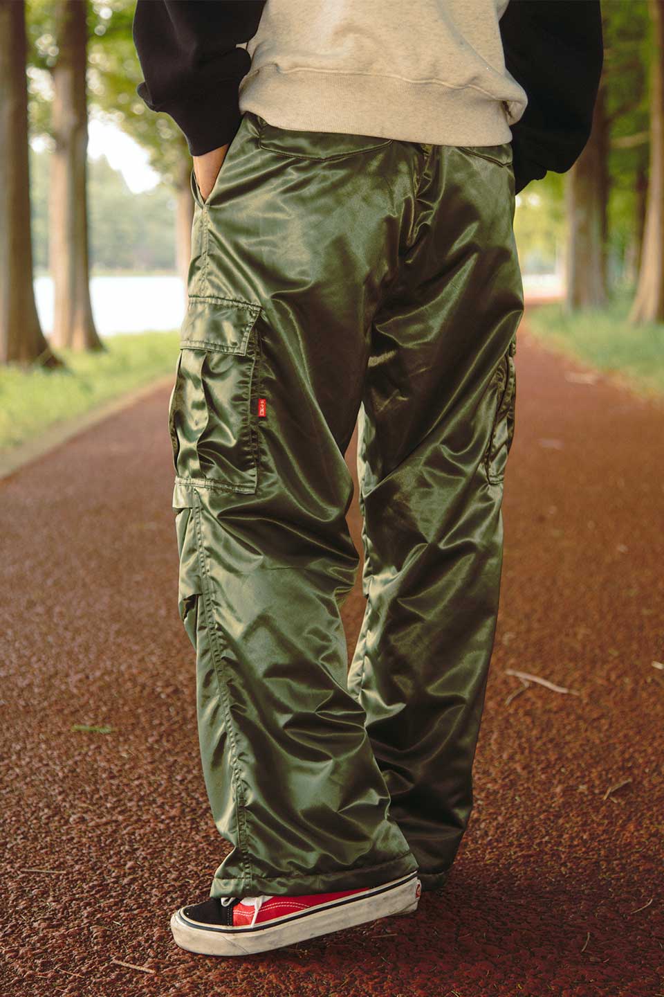 Nylon Cargo Pants