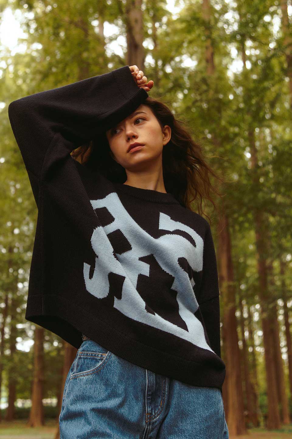 Carving Logo Crew Knit