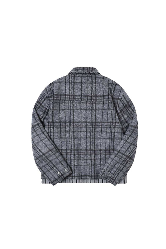 Plaid Brushed Cotton Lining Jacket