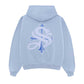 2-Tone Rhinestone Cross Zip Hoodie