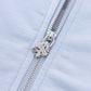 2-Tone Rhinestone Cross Zip Hoodie