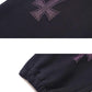 【予約商品】Black x Purple Cross Rhinestone Jogger【10月下旬~11月上旬お届け】