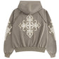 【予約商品】Dagger Leather Patch Zip Hoodie【9月上旬お届け】