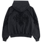 【予約商品】Dagger Leather Patch Zip Hoodie【9月上旬お届け】