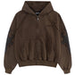 【予約商品】Dagger Leather Patch Zip Hoodie【9月上旬お届け】