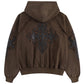 【予約商品】Dagger Leather Patch Zip Hoodie【9月上旬お届け】