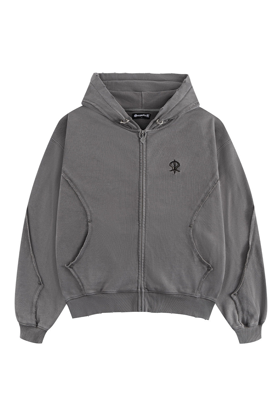 【予約商品】Switching Pierced Zip Hoodie V2【9月上旬お届け】