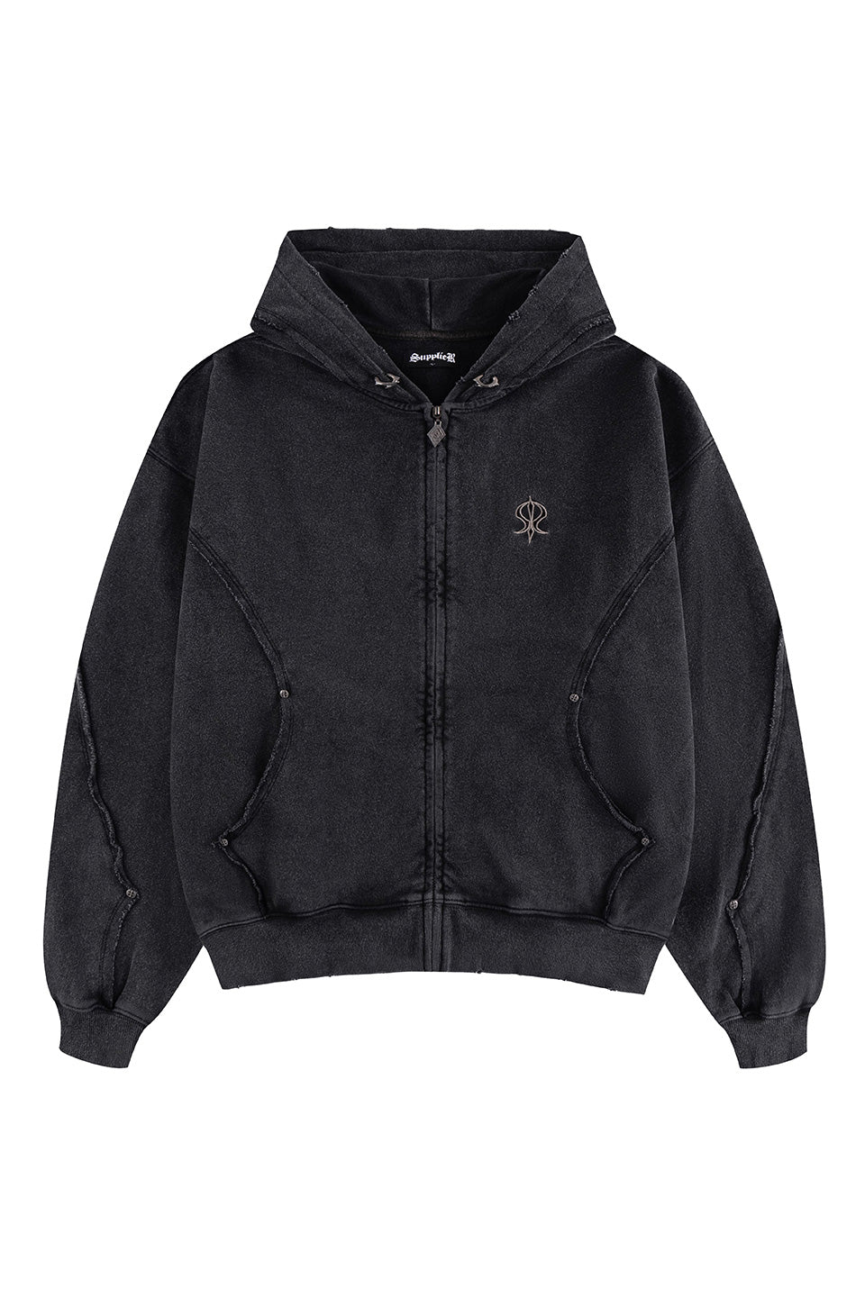 【予約商品】Switching Pierced Zip Hoodie V2【9月上旬お届け】