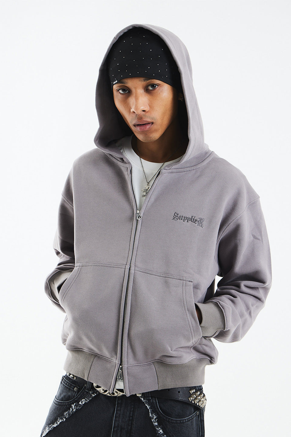 Cross Zip Hoodie (New Silhouette)｜SUPPLIER｜フーディー