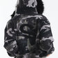 【予約商品】Camouflage Faux Fur Cross Zip Hoodie【2月上旬お届け】