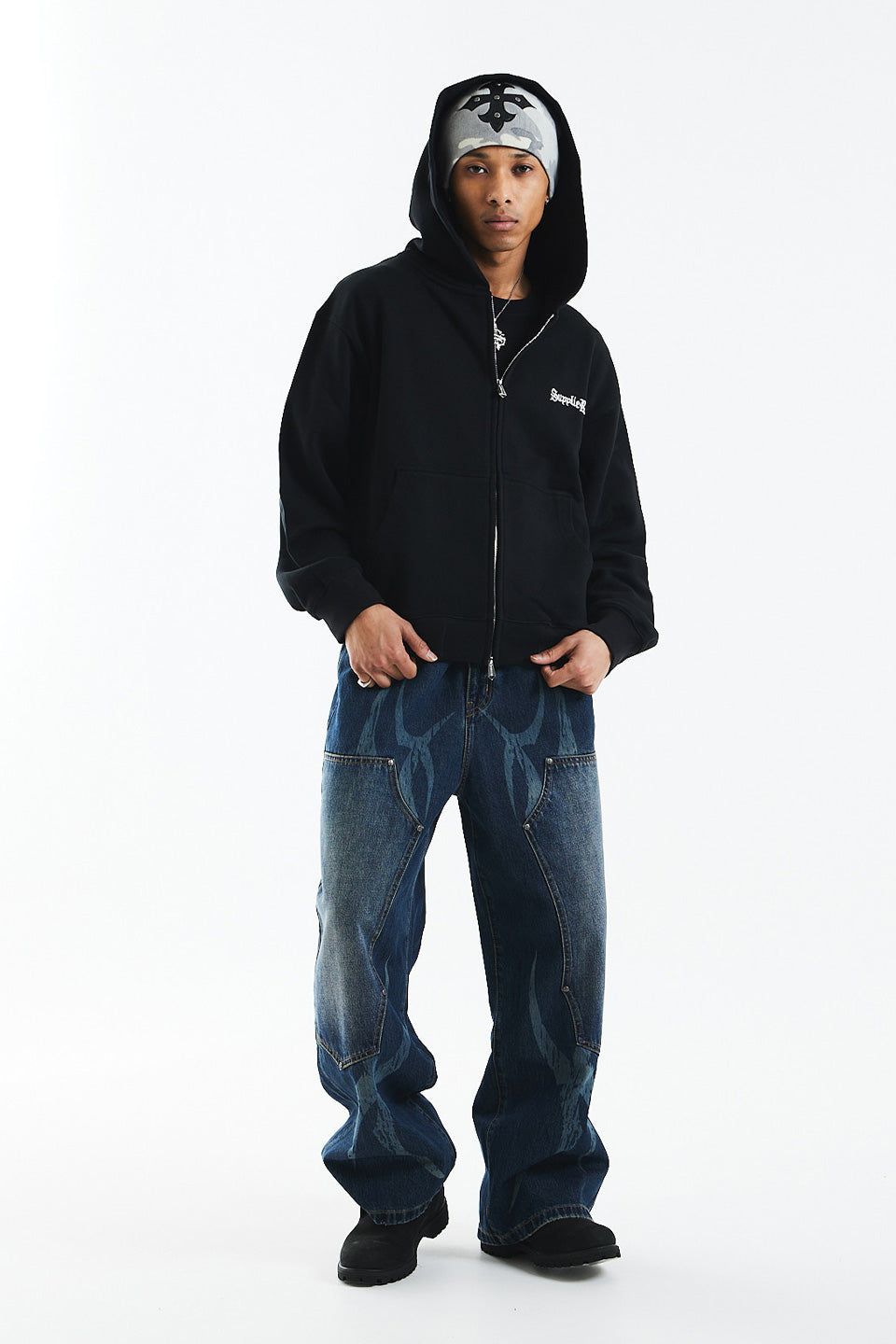 Cross Zip Hoodie (New Silhouette)｜SUPPLIER｜フーディー