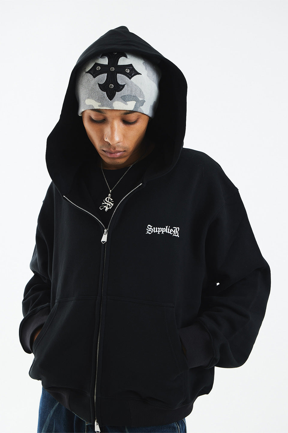 Cross Zip Hoodie (New Silhouette)｜SUPPLIER｜フーディー