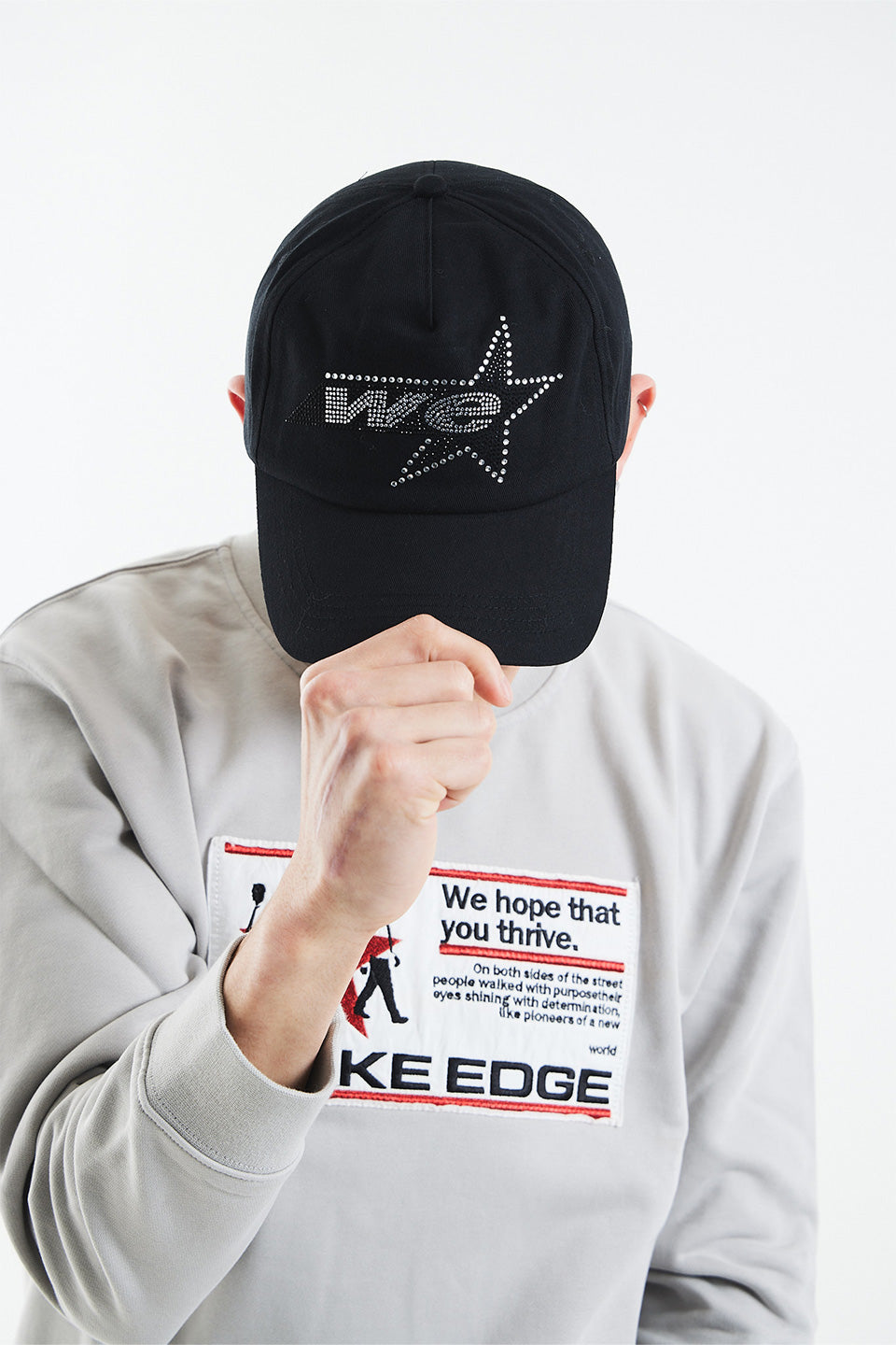 Rhinestone We Star Logo Cap｜WOKE EDGE｜キャップ