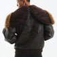 Faux Fur Hooded Bomber Jacket